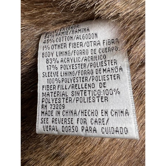 Marvin Richards denim faux fur lined jacket button up womens size S - Picture 9 of 11